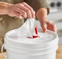 WipesPlus Empty Bucket for Disinfecting Wipes or Hand Sanitizing Wipes -  2/Pack