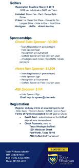 When autocomplete results are available use up and down arrows to review and enter to select. Sign Up For The 14th Annual Txwes Softball Golf Tournamentsign Up For The 14th Annual Txwes Softball Golf Tournament Texas Wesleyan University