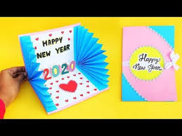 Pop up greeting cards are easy to make and there are a variety of patterns that can be made. How To Make New Year 3d Pop Up Card Handmade Easy Greetings Card For Happy New Yea Easy Greeting Cards New Year Cards Handmade Greeting Cards Handmade Birthday