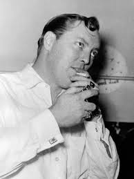 Image of Mayor Thomas Wimmer at the Oktoberfest, 1953 (b/w photo)