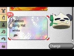 Pokemon X Y How To Get Bamboo Sprig Hat Pangoro Hat Youtube
