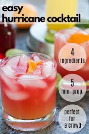 Skinny Hurricane Cocktail Recipe Drinks Alcohol Recipes Easy Hurricane Drink Recipe Cocktail Recipes Easy