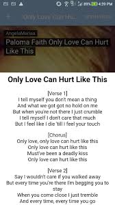 Save me save me only love only love cause only love can hurt this and it must have been the deadly kiss. Paloma Faith Top Songs Lyrics For Android Apk Download
