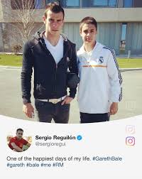 Gareth bale is a welsh professional footballer who has represented the wales national football team as a forward since 2006. Sergio Reguilon With Gareth Bale In 2014 Realmadrid