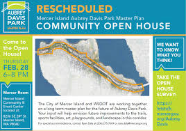 We plan luxury events for your property listings. Aubrey Davis Master Plan Open House February 28 Aubrey Davis Park Master Plan Let S Talk Mercer Island