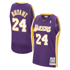 Flex your los angeles lakers fandom by sporting the newest team gear from cbssports.com. Los Angeles Lakers Mitchell And Ness No 24 Authentic Jersey Kobe Bryant Purple