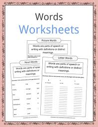 Compound words activity worksheet students combine words to create compound words: Word Examples Types Definition Worksheets For Kids