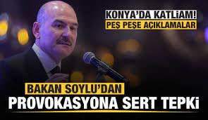 İçişleri bakanı soylu, konya'da 7 kişinin öldürülmesiyle ilgili açıklama yaptı. 66e5yszbz93qbm