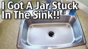 jar stuck in the sink garbage disposal