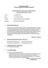 Minit mesyuarat panitia kesenian, 2019. Contoh Minit Mesyuarat 2019 Contoh Format Minit Mesyuarat Terkini Susah Nak Cari Contoh Minit Dlm English Halareal