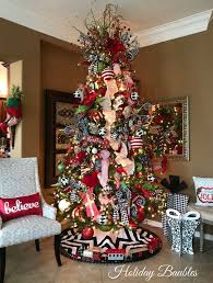 Added Some Black And White For A Pop Christmas Tree Themes Christmas Fireplace Red Christmas Decor