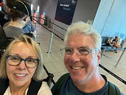 Meeting fellow travelers at Fremont Street event