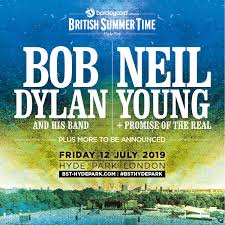Image result for neil young bob dylan hyde park