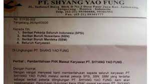 Contoh surat pemutusan hubungan kerja atau phk adalah berikut. Pabrik Sepatu Di Tangerang Phk Ribuan Karyawan Di Tengah Wabah Corona