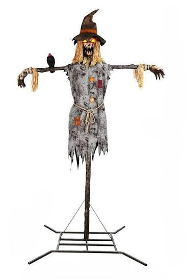Haunted Living 10.5-ft Scarecrow Motion Activated Lighted Animatronic in  the Halloween Animatronics department at Lowes.com