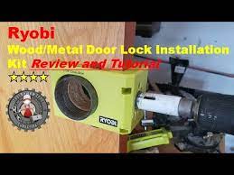Maybe you would like to learn more about one of these? Ryobi Wood Metal Door Lock Installation Kit Review And Tutorial Youtube