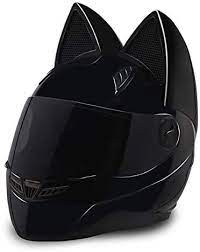 The helmet has a removable lining of. Amazon Com Nitrinos Full Face Motorcycle Helmets With Cat Ears Women Riding Motocross Racing Moto Helmet Sports Outdoors