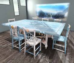 As much as you enjoy looking at beach home tours, sometimes it's fun to get coastal design ideas for specific rooms like dining rooms, coastal kitchens, etc. Second Life Marketplace Aphrodite Seaside Coastal Dining Room Set Beach Themed Table Chairs With Seashells Star Fish More