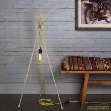 Find 3 wooden legs for the lamp and drill a small hole through each this one has copper legs and a black lampshade. Diy Floor Lamps 15 Simple Ideas That Will Brighten Your Home