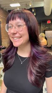 Love the fun colors 💜 , Color done by me & cut done by @scissxrhand ,  @largosalon , #southcarolina #largosalon #downtowncharleston #charleston  #charlestonschairstylist #milbonproducts #hairstylist ...