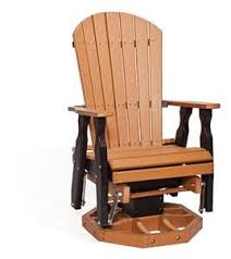 Amish Fan Back Poly Swivel Glider Chair Swivel Glider Chair Glider Chair Outdoor Glider Chair