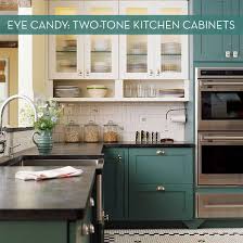 eye candy: beautiful two tone kitchen