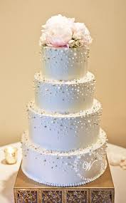 Scattered Pearl Wedding Cake Wedding Cake Pearls Pearl Cake Cake