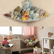 Product title green large soft weave hammock. Jumbo Toy Hammock Hanging Corner Storage Net Kids Gift Stuffed Animals Organizer Ebay