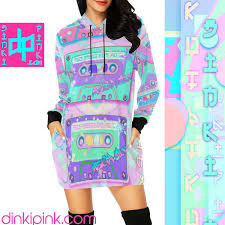 90s Clothing 90s Dress Hoodie Mini Dress Vaporwave Clothing Rave Clothing Aesthetic Clothing Festival Cl Hoodie Mini Dress Vaporwave Clothing Vaporwave Fashion