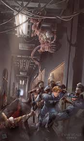 Resident Evil 2 Since I Saw The Intense Gameplay And Incredible Atmosphere I Wanted To Create A Piece For Resident Evil Game Resident Evil Leon Resident Evil