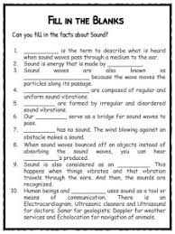 Find out in this science worksheet that answers the question: Sound Facts Worksheets For Kids Types Of Sounds