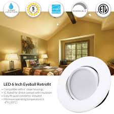 6 Inch Led Eyeball Retrofit Gimbal 3500k