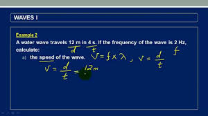 Calculating Speed And Wavelength Of A Wave Given Distance And Time Youtube