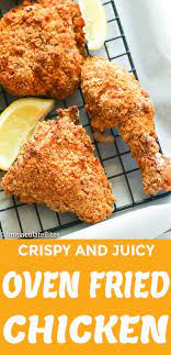 Oven Fried Chicken Easy Recipes Healthy Crispy Panko Bonein Chicken Dinner Bakedchicken Fries In The Oven Oven Fried Chicken Cooking Fried Chicken