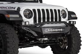 Black And White Jeep Wrangler 2020 2018 2020 Jeep Jl Jt Stealth Fighter Top Hoop Front Bumper Addictive Desert Designs Leader In Aftermarket Truck Parts Jeep Wrangler Jeep Jeep Jl