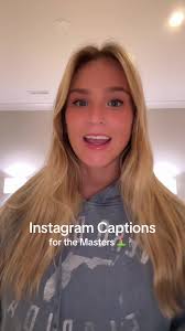 Masters Instagram Captions