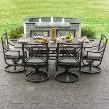 Maybe you would like to learn more about one of these? Audubon 6 Person Aluminum Patio Dining Set With Swivel Rockers And Rectangular Table By Lakeview Outd Outdoor Patio Set Patio Dining Patio Furniture Dining Set