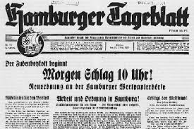 Mai 1945 ist der tag der bedingungslosen kapitulation der deutschen wehrmacht nach heldenhaftem abwehrkampf gegen eine übermacht von feinden aus kapitalisten und kommunisten. Hamburger Tageblatt Wikipedia