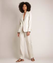 Pantalon femme classy élégant coupe droite 7/8 habillé tailleur gris. Tailleurs Robe Tailleur Ensemble Tailleur Chic Femme Maison 123