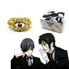 Anime Black Butler Kuroshitsuj Alois Trancy Family Ring Cosplay Pendant |  eBay