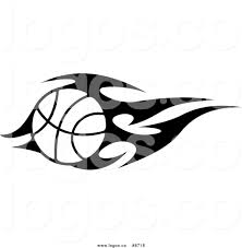 Maybe you would like to learn more about one of these? Royalty Free Clip Art Vector Logo Of A Black And White Flaming Basketball By Vector Tradition Sm 8718