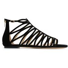 Black Ankle Strap Sandals Flat Jimmy Choo Kerim Flat Sandals Flat Sandals Black Sandals Flat Ankle Strap Flats