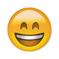 Smiling Face With Open Mouth Smiling Eyes Emoji Classic Round Sticker Zazzle Com Whatsapp Png Abracos Papeis De Parede