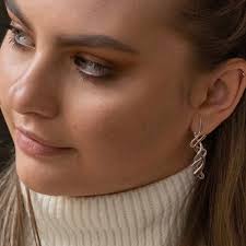 sterling silver copper Hazel ladies earrings