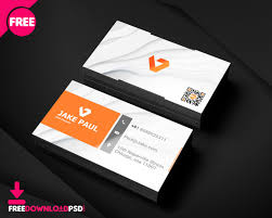 Pink and gray business card. Free Business Card Psd Template Freedownloadpsd Com