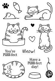 Cats Cat Doodle Doodles Hand Drawn Stamp