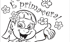 Desenho de crianças indo a escola desenho de criança chegando a escola crianças escovando os dentes criança acordan. Blog Professor Zezinho Primavera Desenhos Para Colorir E Imprimir