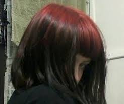 Beautiful gorgeous pretty red hair grunge hair pretty hairstyles. Dyed Hair Bangs And Red N Black Image 7834313 On Favim Com