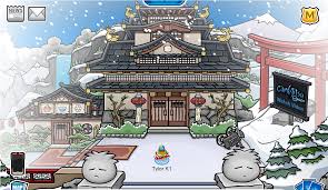 Club Penguin Snow Storm at The Dojo Courtyard & Ninja Hideout | Club Penguin  Reveals