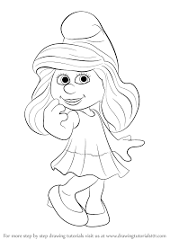 Learn How To Draw Smurfette From The Smurfs The Smurfs Step By Step Drawing Tutorials Learn how to draw a chibi version of smurfette. draw smurfette from the smurfs